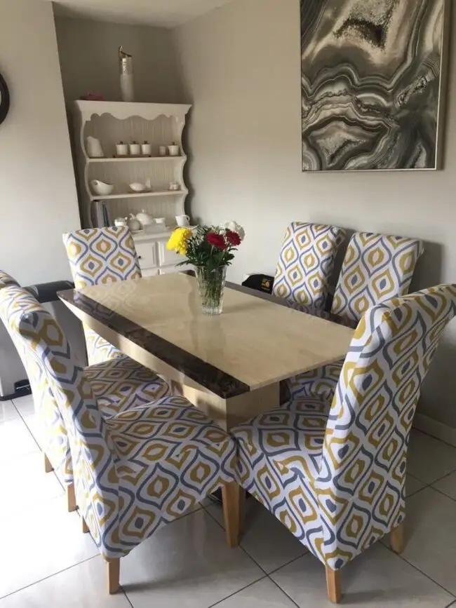 Bright Addition in the Dining Area with Geometric Sunshine