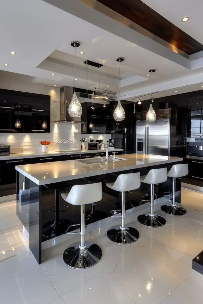 Sleek Contemporary High-Gloss Kitchen Designs