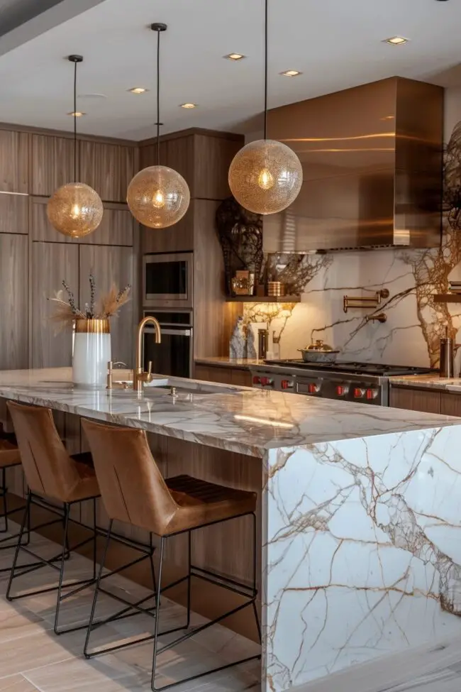 Opulent Marble Kitchens That Impress