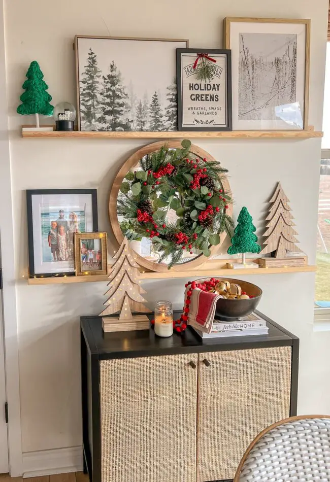 Charming Festive Shelf Display Ideas