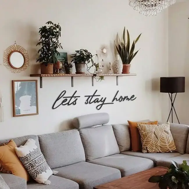 Cozy Corner with Text Art