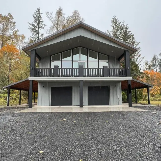 Two-Story Barndominium with Glass Features