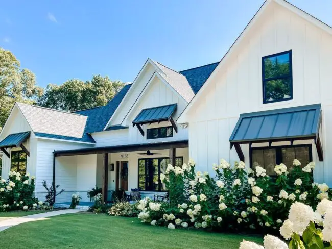 Cozy Farmhouse Surrounded by Hydrangeas