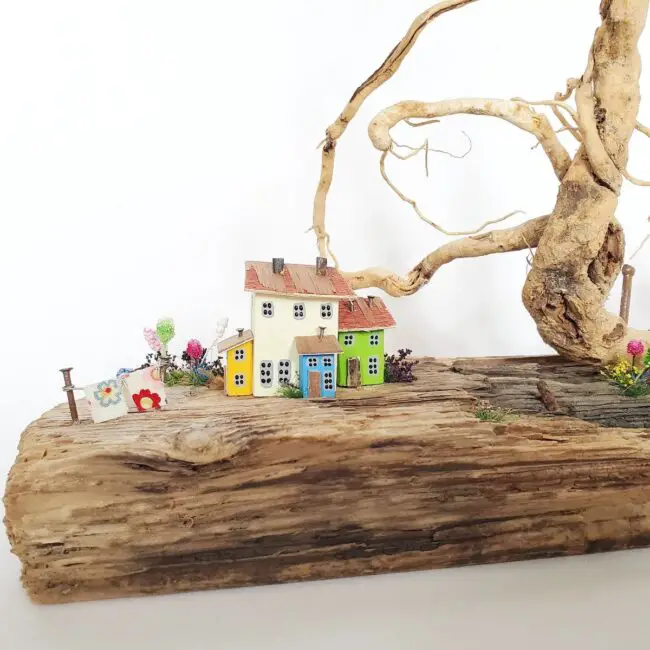 Driftwood Village as Playful Decorative Art