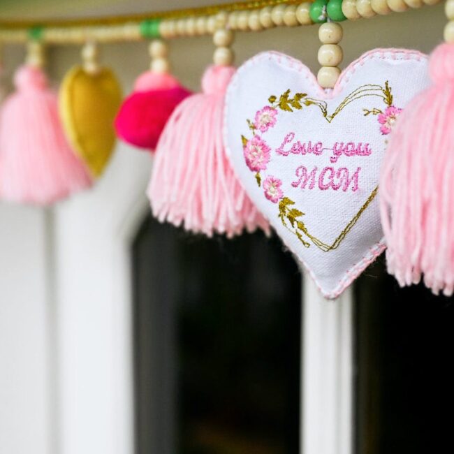 Embroidered Tassel Banner for Special Occas