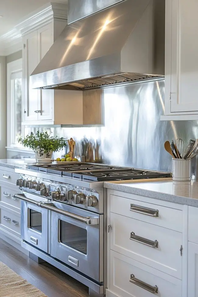 Eco-Friendly Aluminum Kitchen Backsplash