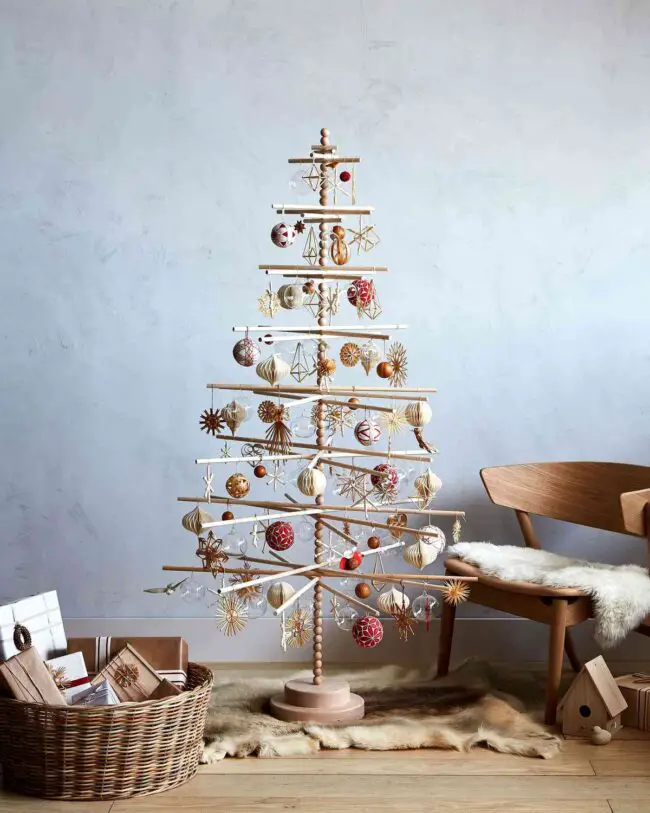 Nordic-Inspired Wooden Tree