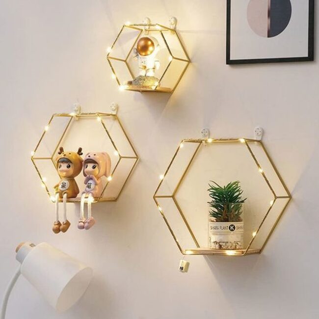 Hexagonal Shelves for Modern Style