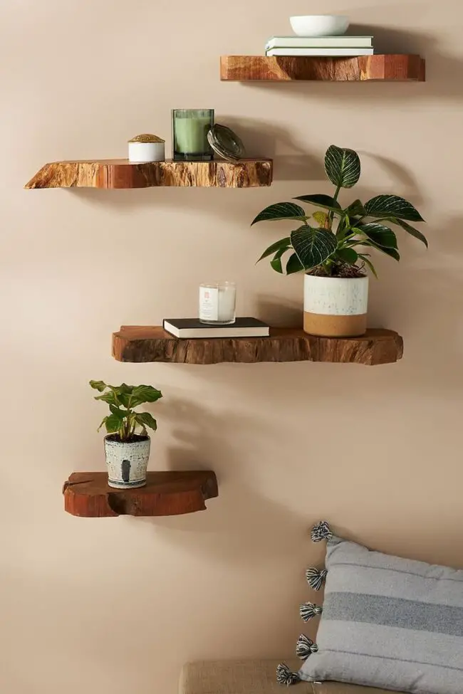 Floating Rustic Shelves