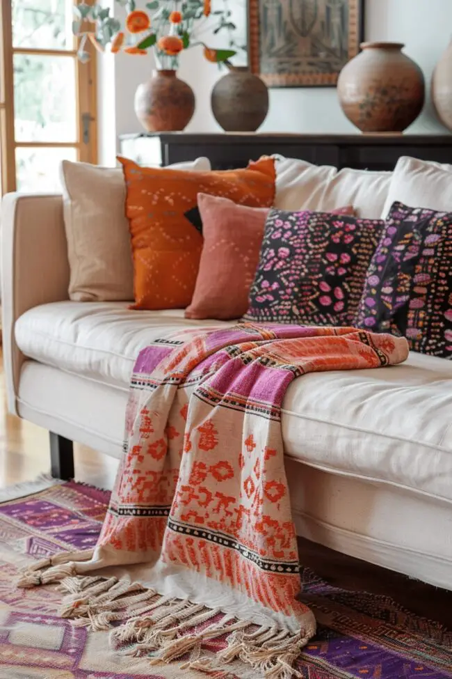 Artisanal Fabric Throws for Every Space