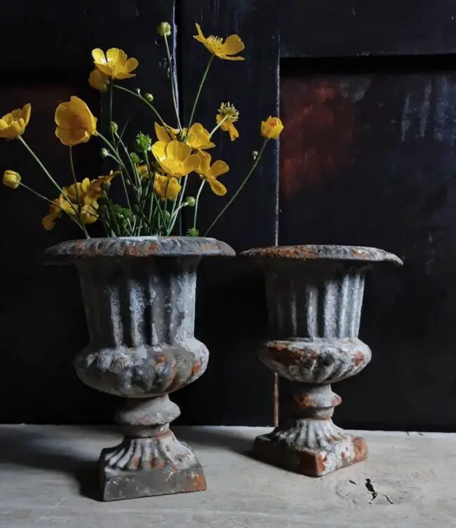 Antique Planter Duo