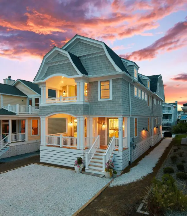 Coastal Charm with a Grand Porch Design