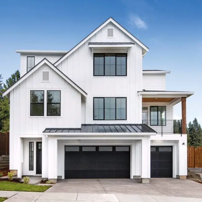 Sleek Multi-Story Modern Farmhouse