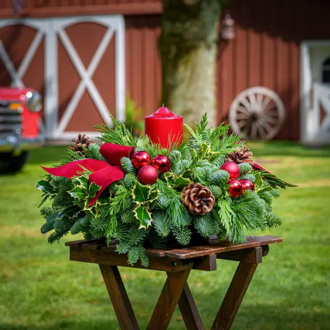 Nature-Infused Holiday Centerpiece