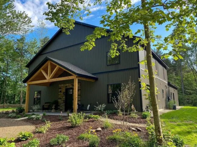 Forest Barndominium with Porch