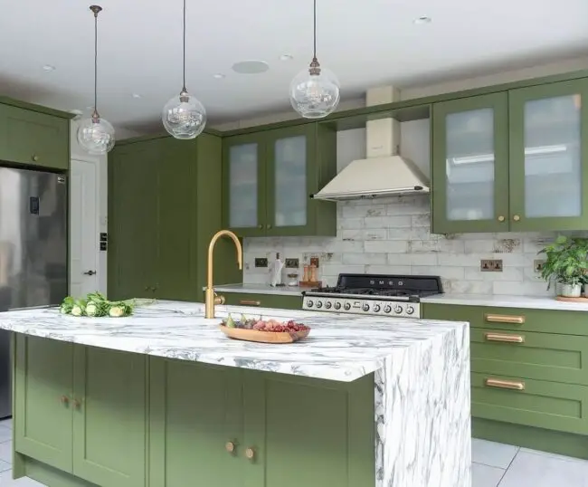 Modern Olive and Brass Elegance