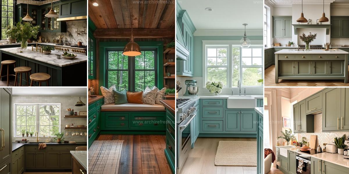 Top Green Kitchen Designs